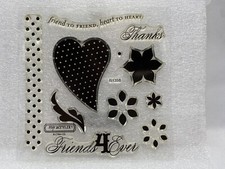 Close to My Heart B1358 HEART TO HEART My Acrylix Stamp Set Friends NEW