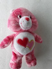 2003 Care Bears Love A Lot 8" Tie Dye Special Edition Pink Plush Stuffed