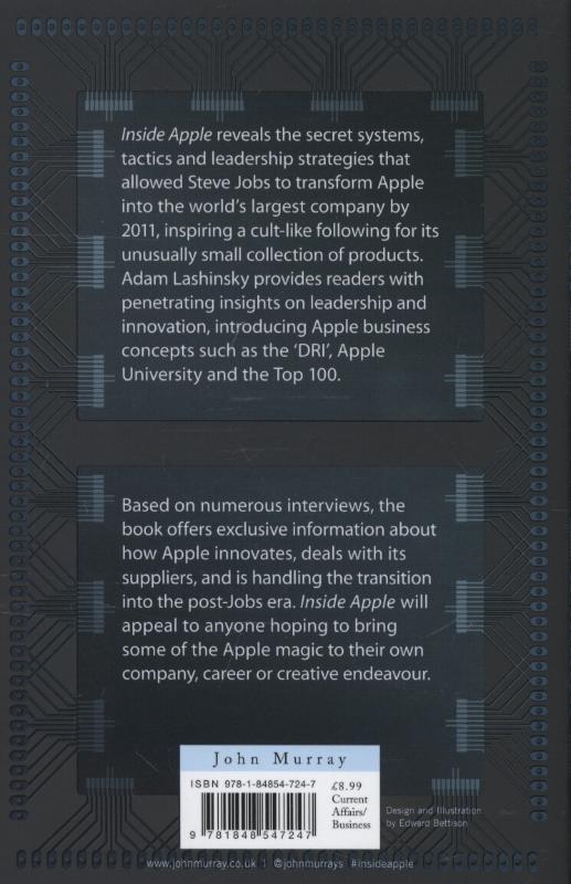 Thumbnail - Adam Lashinsky | Inside Apple | Taschenbuch | Englisch (2012) | 224 S.