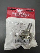 WHITESIDE 3354 GLUE JOINT BIT FOR 1/2 TO 1-1/4 MTRL 1/2" SH 1-1/2" DIA 1-1/4" CL