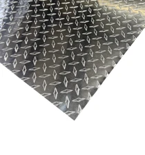 24" x 96" Aluminum Diamond Plate .025" (1/40") Thick Sheet Trailer, RV, Garages