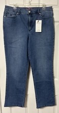 Gloria Vanderbilt Amanda Jeans Classic Rise Tapered Leg Slimming NWT 16 Petite