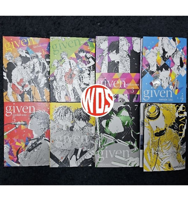 Given Manga by Natsuki Kizu Volume 1-9 END LOOSE SET English Comic Free Shipping