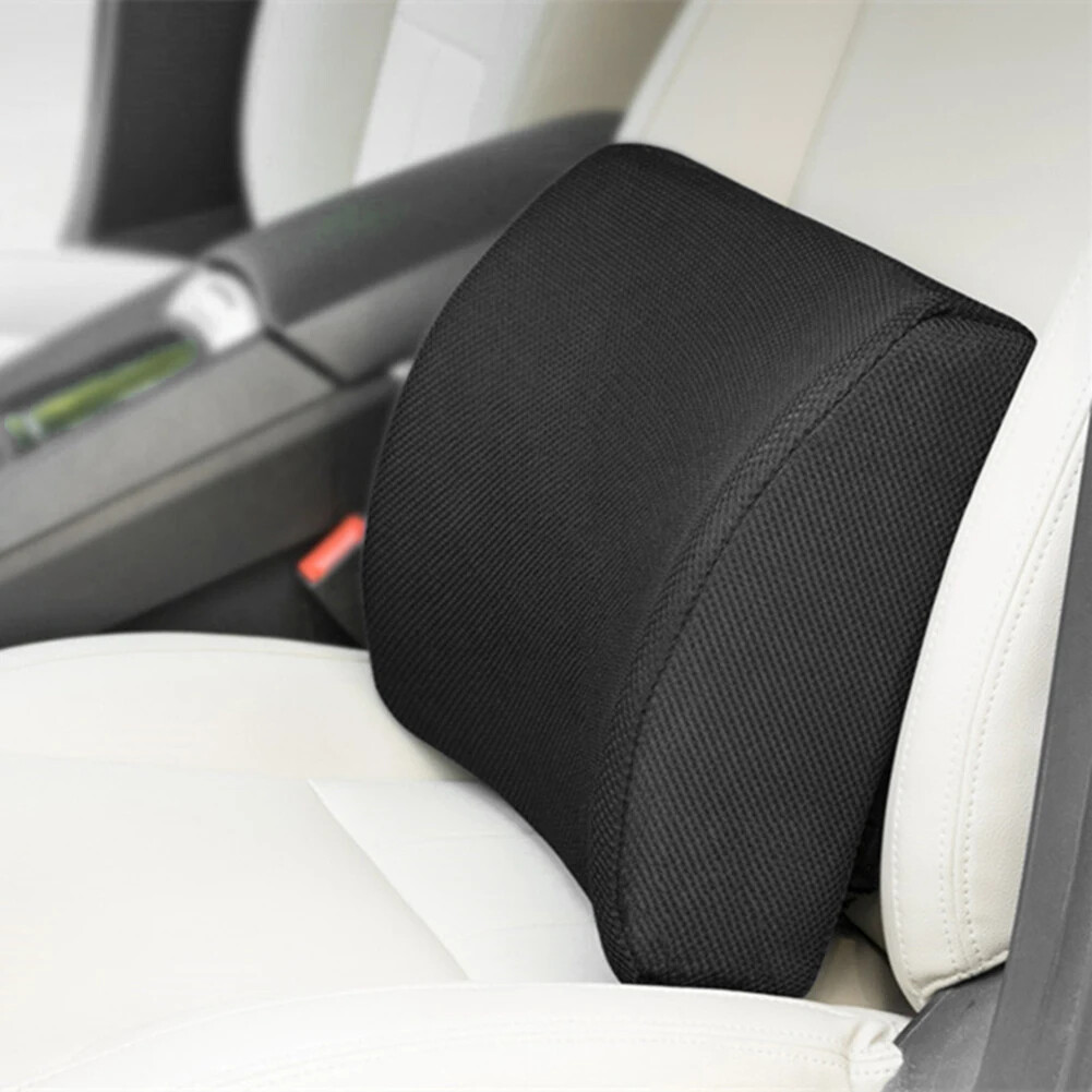 Car Lumbar Support Cushion Memory Foam Waist Pillow Auto Seat Back Cushion Home