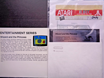 ATARI XL/XE -- WIZARD AND THE PRINCESS (GREEN VALLEY PUBLISHING/SHAREDATA- DISK)