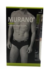 MURANO Brief Comfort Stretch Fabric 3 PACK Size S NEW unopened 