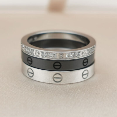 Cartier Ring Triple 18k Weißgold Diamant, 47 (101264)