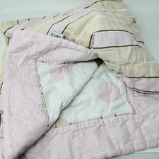 Sweet Jojo Designs Pink Brown Stripe Baby Receiving Security Swaddle Blanket