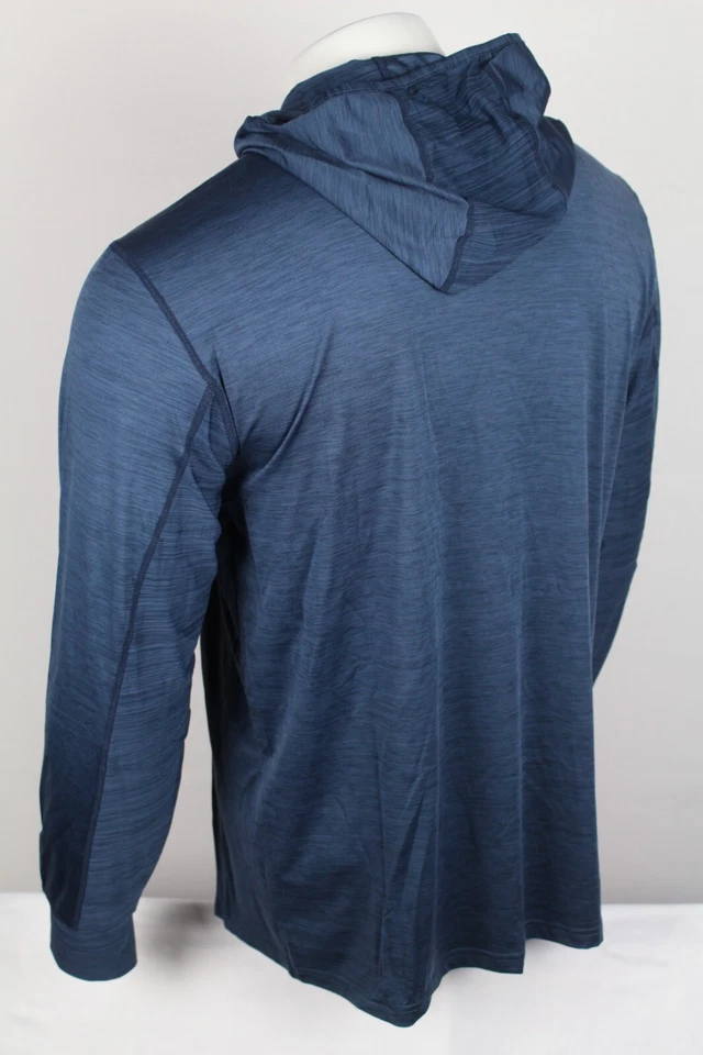 Psycho Tuna Men's Lake Mead Hoodie UV Protection Tactical Indigo Marled Blue - Image 3 of 4