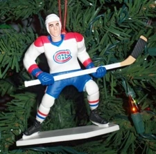 John LeClair Montreal Canadiens Christmas Tree Ornament 4"  White Jersey