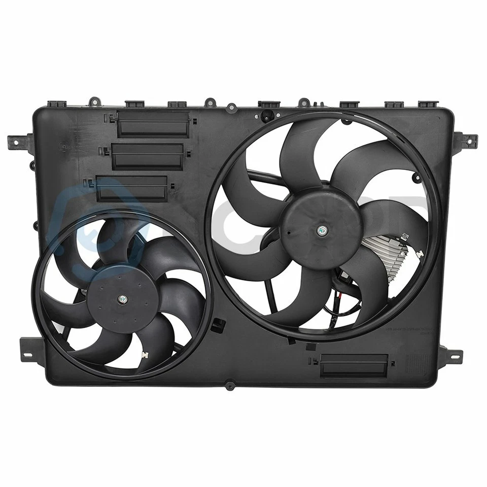 Electric Radiator Condenser Cooling Fan Assembly For 2008 2009 2010 Volvo V70 Foto 2 de 4