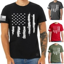 USA Flag Distressed T Shirt American Patriot Tee