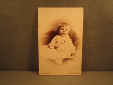 Victorian Antique Cabinet Card Photo of a Baby Girl