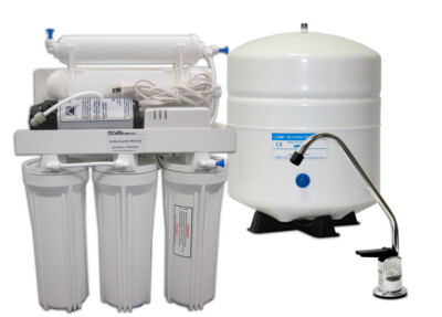 75 GPD Reverse Osmosis Water Filtration System + Booster Pump 5 Stage RO FILTER