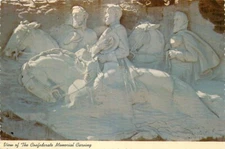 Postcard Confederate Memorial Carving, Stone Mountain, Georgia - #1