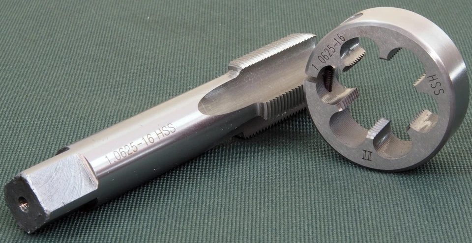 Remington 700 Gunsmith tap & die set 1 & 1/16 inch x 16 TPI