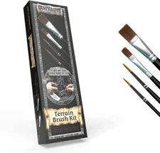 The Army Painter Gamemaster: Terrain Brush Kit - 4 Brushes - Models Miniatures