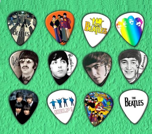 THE BEATLES Guitar Picks Set of 12  - Picture 1 of 1