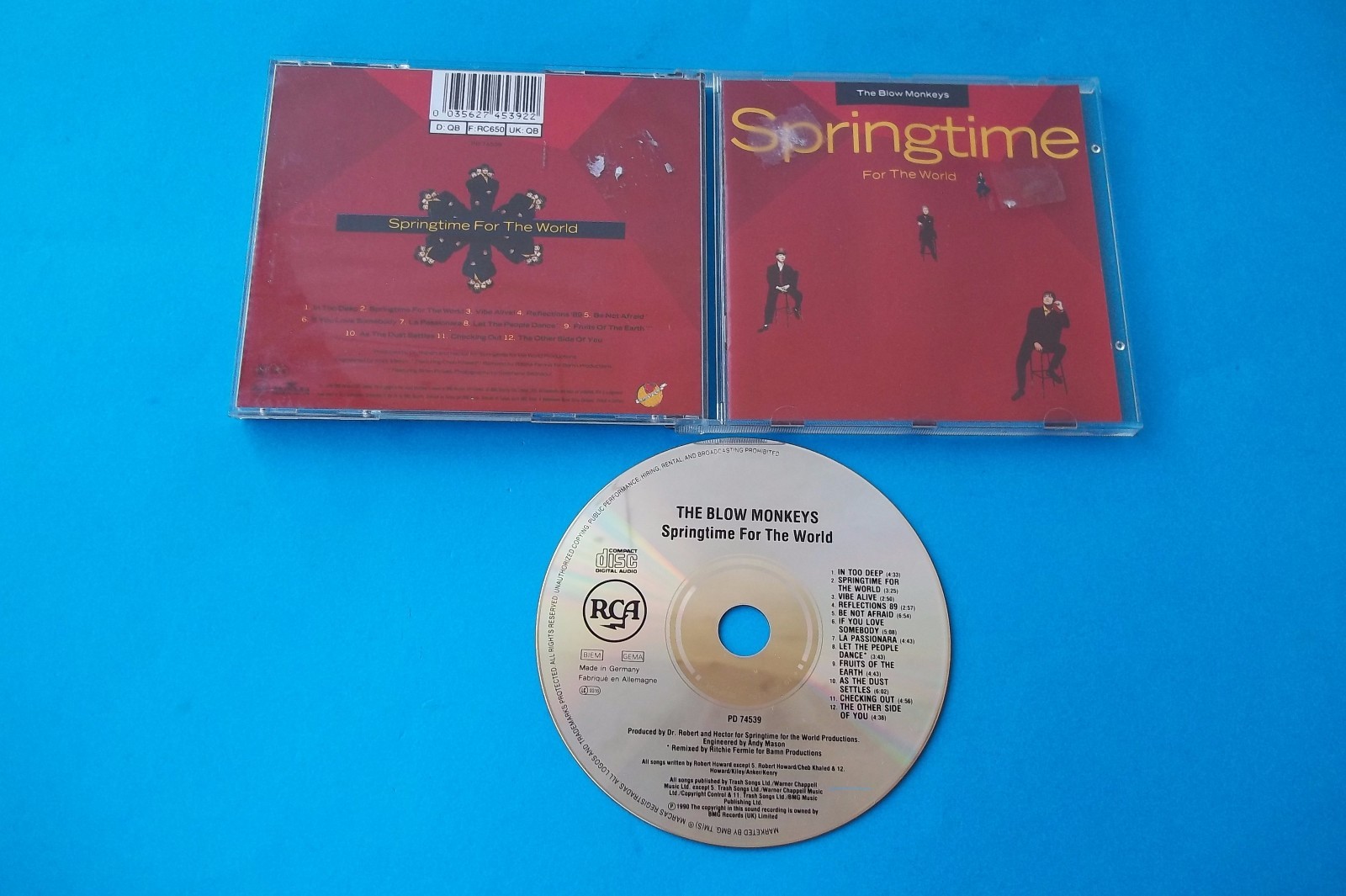 THE BLOW MONKEYS " SPRINGTIME FOR THE WORLD " CD 1990 NUOVO