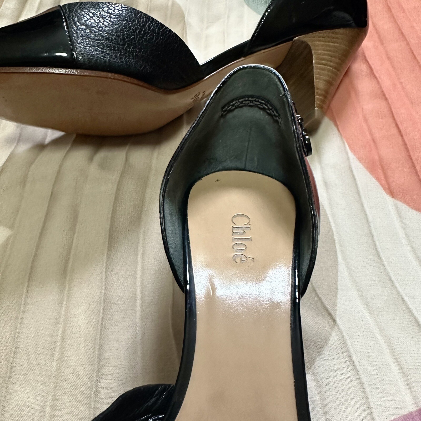 Peep Patent High Heels For Petite Feet GS391