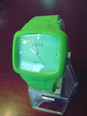 Epic Watch Sports Outdoor Green Quartz New Flexible