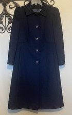 VTG Cresta 70 Fashionbilt Wool Blend Coat (70% Cashmere) Made in America Navy