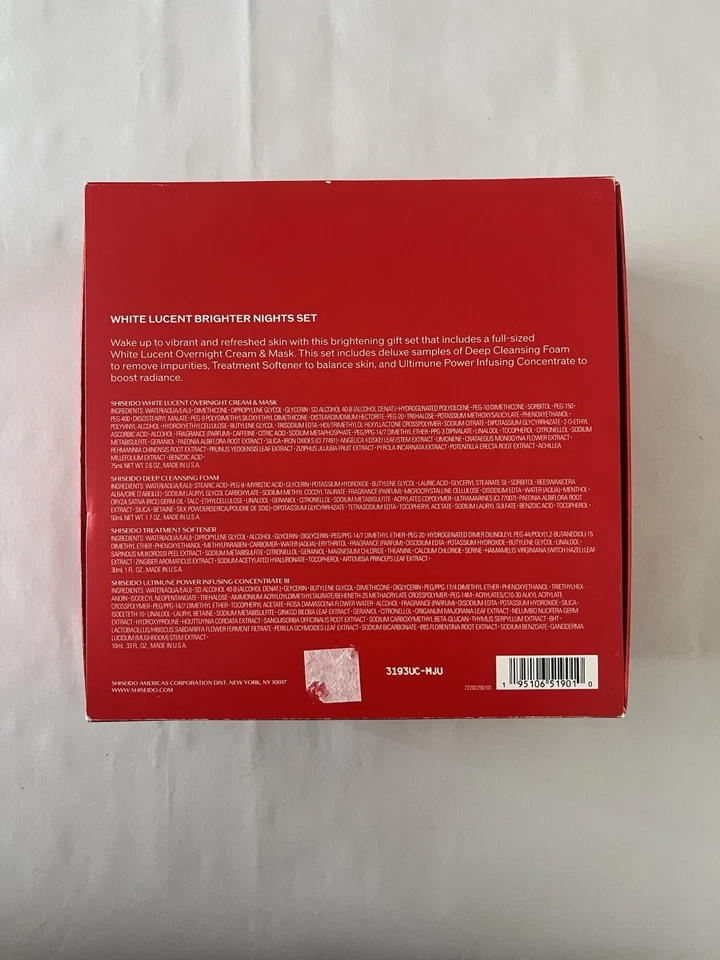 Shiseido White Lucent Full Size Set 4 PCS BRAND NEW   - Image 2 of 4