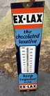 VINTAGE ADVERTISING THERMOMETER EX LAX CHOCOLATE PORCELAIN MISSING THERMOMETER