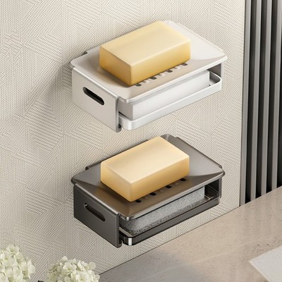 Seifenschale ohne Bohren Wandmontage Aluminium für Badezimmer Seifenhalter mit