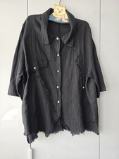   Made in Italy tolle oversize Damen Leinen J...