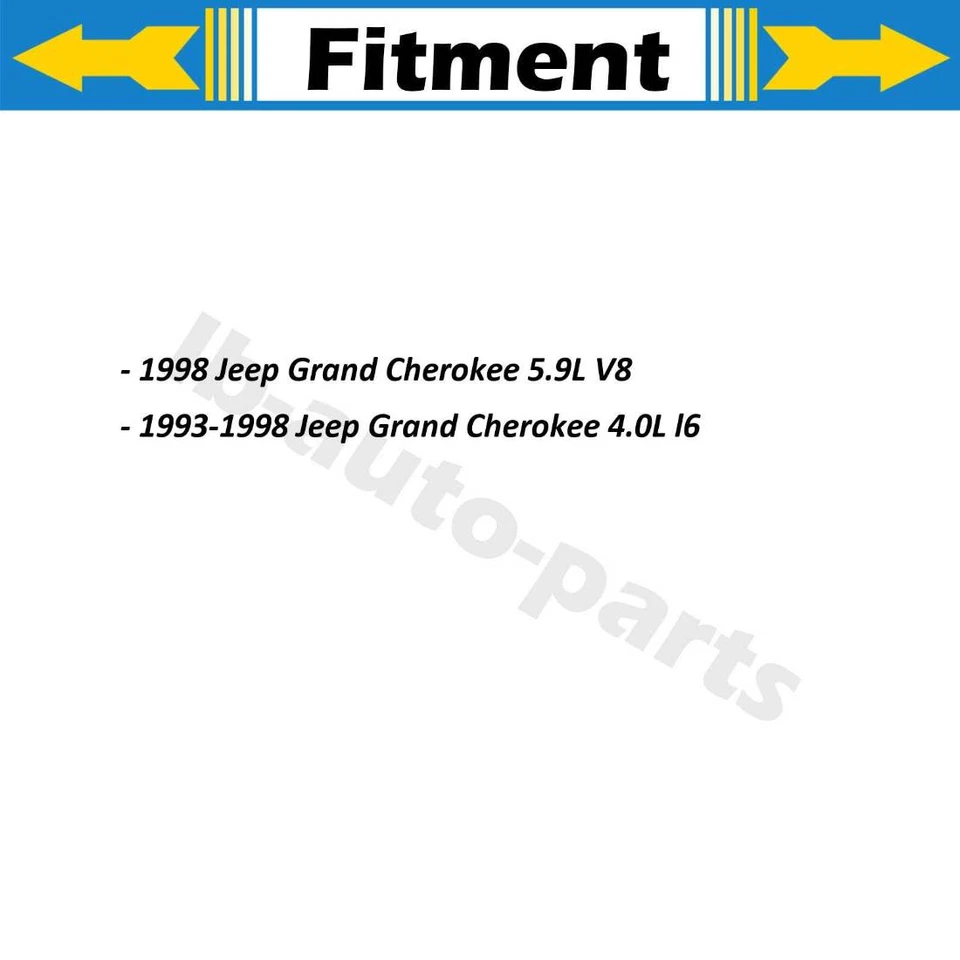 4X Manguera de línea de freno delantero trasero Sunsong para Jeep Grand Cherokee 1993-1998 Foto 2 de 4