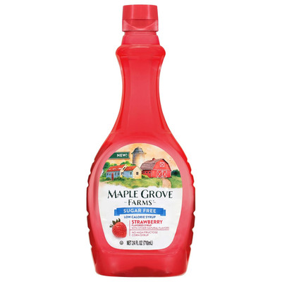 Sugar-Free Strawberry-Flavored Pancake Syrup 24 Ounce