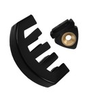  2pcs Small Violin Practice Mute - Black Portable Rubber Muffler Musicians
