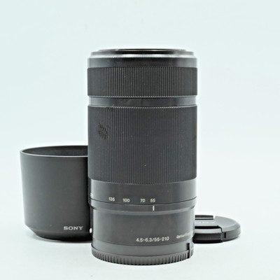 Sony 55-210 mm F/4.5-6.3 E Mount OSS Teleobjektiv SEL55210 schwarz [Exc+5]
