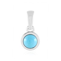 Cavill SilberanhäNger 925 Sterling Platinierter TüRkis 0,46Ct Modern