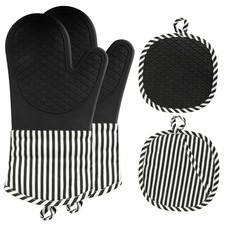 Gant Four Silicone, Gant Cuisine Four Silicone 230°C Résistants, Gant Four An...