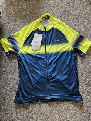 Altura Herren Airstream Kurzarm durchgehender Reißverschluss Radtrikot blau/gelb XXL neu mit Etikett