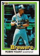 1981 Donruss #323 Robin Yount Milwaukee Brewers