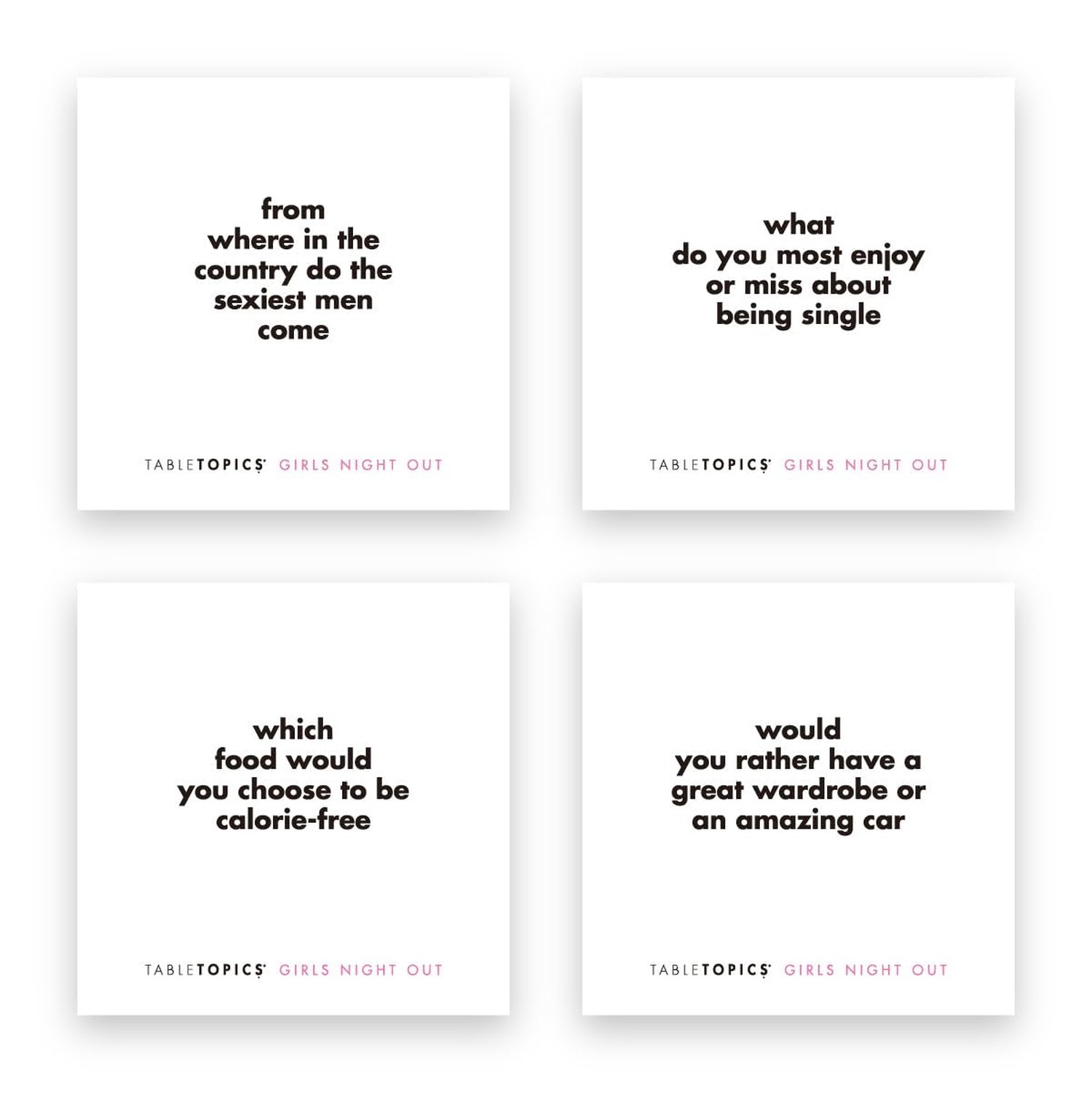 TableTopics Girls Night Out Question Card Game - 135 Spicy Conversation Start... thumbnail 4