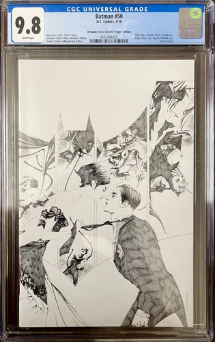 Batman #50 - CGC 9.8 - Limited Virgin Dynamic Forces Sketch Variant Jae Lee
