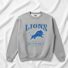 Vintage 90s De troit Lions Lee Sport Sweatshirt Gift for Fan
