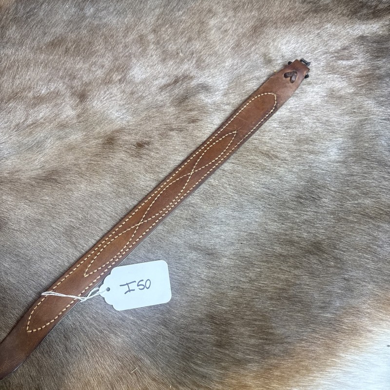 Leather Rifle Sling With Swivels 