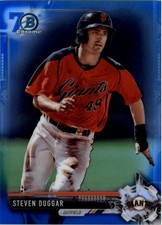 2017 Bowman Chrome Prospects 70th Blue Refractors #BCP220 Steven Duggar - BB