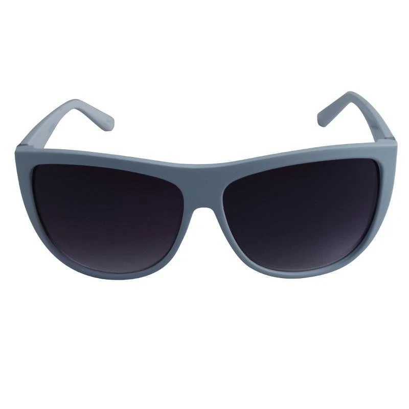 Lunettes de soleil rétro Rond au bord XL rayé blanc & noir - Photo 1/1