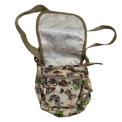 ProSports Lesportsac Teddy Bear CrossBody Bag Blue Wave Adjustable Strap Cream - Bild 6 von 9