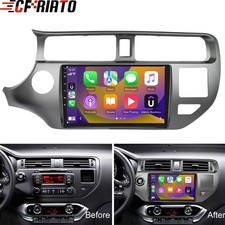 For Kia Rio 2012-2015 Car Stereo Radio Wireless Apple Carplay Android Auto Bt Fm
