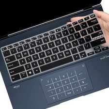 Keyboard Cover Skin for ASUS ZenBook 14X OLED UX3404 ASUS, 14-inch, Black
