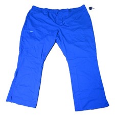 Cherokee Workwear Revolution Scrub Pants Size 5XL Royal Blue Drawstring Uniform