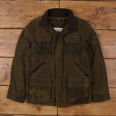 Abercrombie Wax Jacket XL Redfield Green Womens