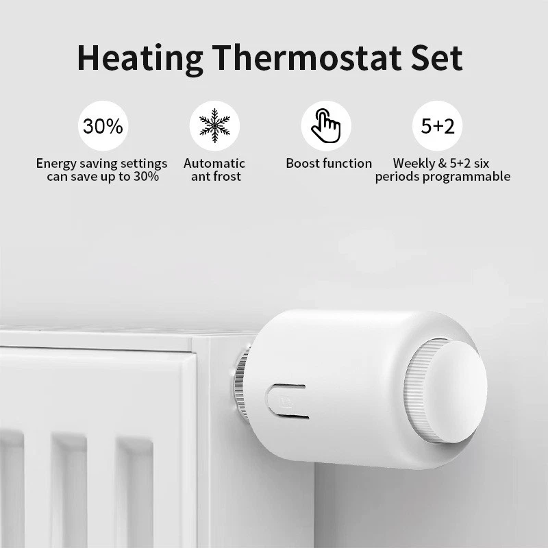 Tuya Zigbee Smart Thermostat Valve Heater Controller APP Control Thermostat